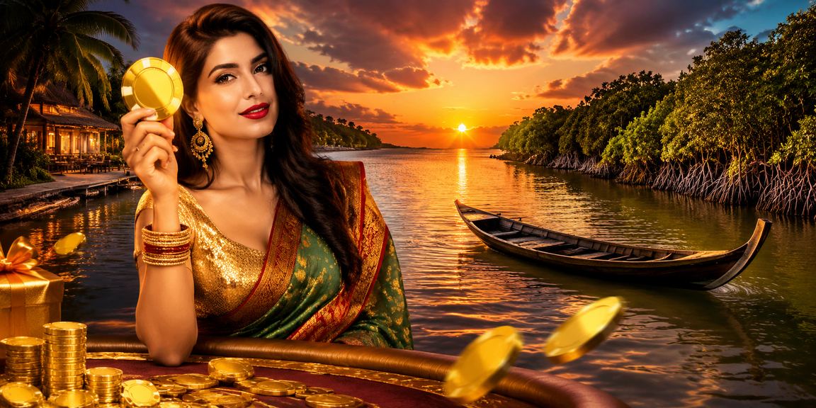 সুন্দরবন উপকূলে ক্যাসিনো অ্যাপ ব্যবহারের দৃশ্য